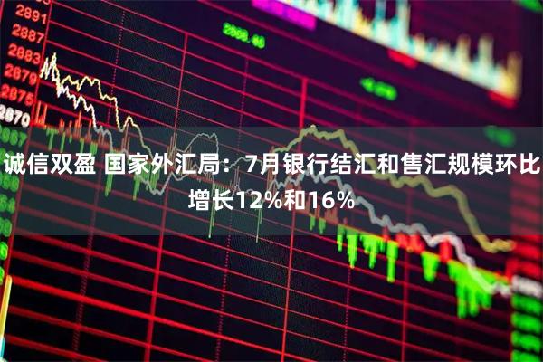 诚信双盈 国家外汇局：7月银行结汇和售汇规模环比增长12%和16%